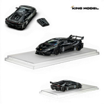 Lot57Supplies Diecast Shop King Model 1:64 black LB-Works Lamborghini Huracan GT EVO with removable engine cover