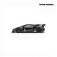 Lot57Supplies Diecast Shop King Model 1:64 scale black LB-Works Lamborghini Huracan GT EVO with white racing decals.