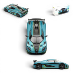 Lot57Supplies Diecast Shop HappyCar Koenigsegg Agera RS 1:64 scale diecast model car in green with display box