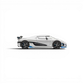Lot57Supplies Diecast Shop 1:64 scale HappyCar Koenigsegg Agera RS diecast model car in white and blue side view
