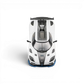 Lot57Supplies Diecast Shop HappyCar 1:64 scale white and blue Koenigsegg Agera RS diecast model car top view