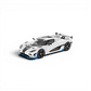 Lot57Supplies Diecast Shop HappyCar 1:64 scale white and blue Koenigsegg Agera RS diecast model car