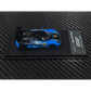 Lot57Supplies Diecast Shop 1:64 scale MC Koenigsegg CCGT diecast model in blue and carbon fiber livery with number 92
