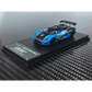 Lot57Supplies Diecast Shop 1:64 scale Koenigsegg CCGT diecast model in blue and carbon fiber livery with number 92