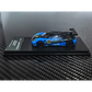 Lot57Supplies Diecast Shop 1:64 scale Koenigsegg CCGT diecast model car in blue and carbon fiber livery number 92
