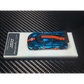 Lot57Supplies Diecast Shop 1:64 scale MC Koenigsegg CCGT diecast model in chrome Gulf blue and orange racing livery.
