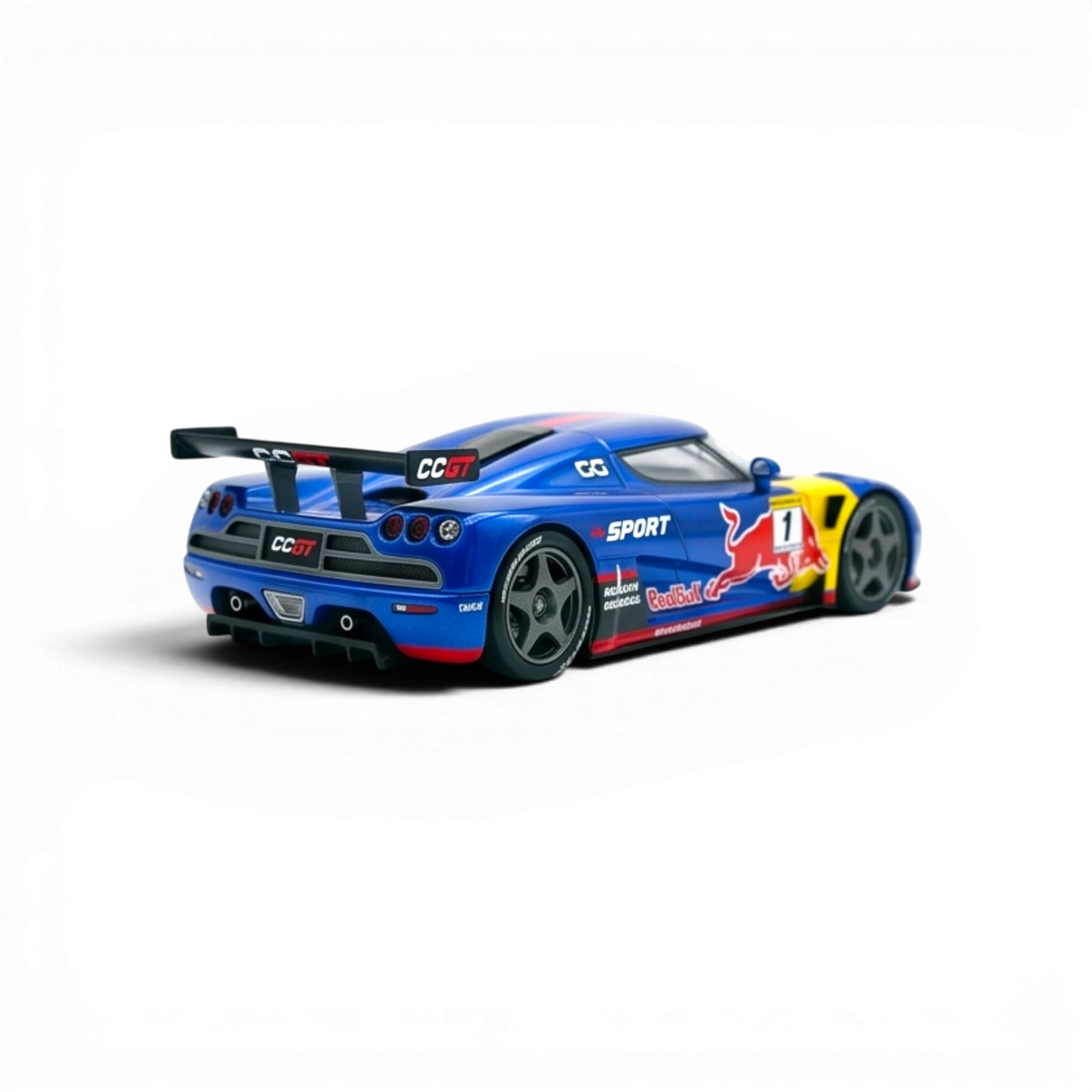 Lot57Supplies Diecast Shop 1:64 scale Autobots Koenigsegg CCGT diecast model car in blue Red Bull racing livery