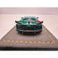 Lot57Supplies Diecast Shop GodWealth 1:64 scale resin Lamborghini Aventador SVJ in anniversary blue, rear view.