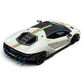 Lot57Supplies Diecast Shop HH Model 1:64 scale resin Lamborghini Centenario in Bianco Canopus white with Italian stripes