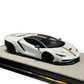 Lot57Supplies Diecast Shop HH Model 1:64 scale Lamborghini Centenario in matte white Bianco Canopus with Italian livery