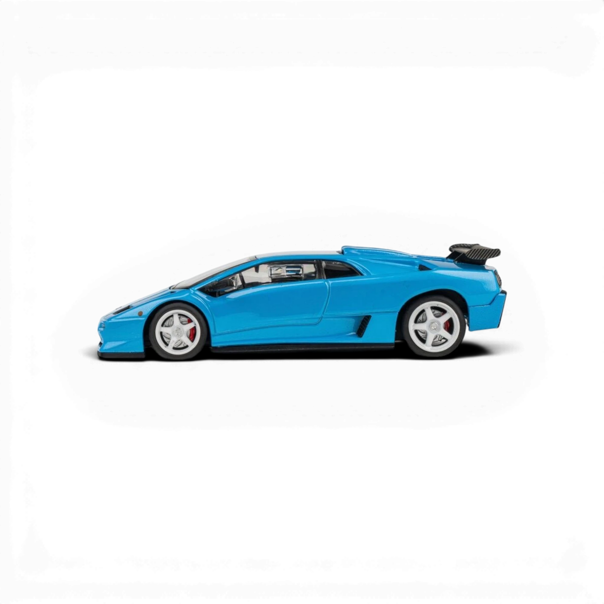 MicroTurbo metallic blue Lamborghini Diablo SVR 1:64 diecast model car from Lot57Supplies Diecast Shop