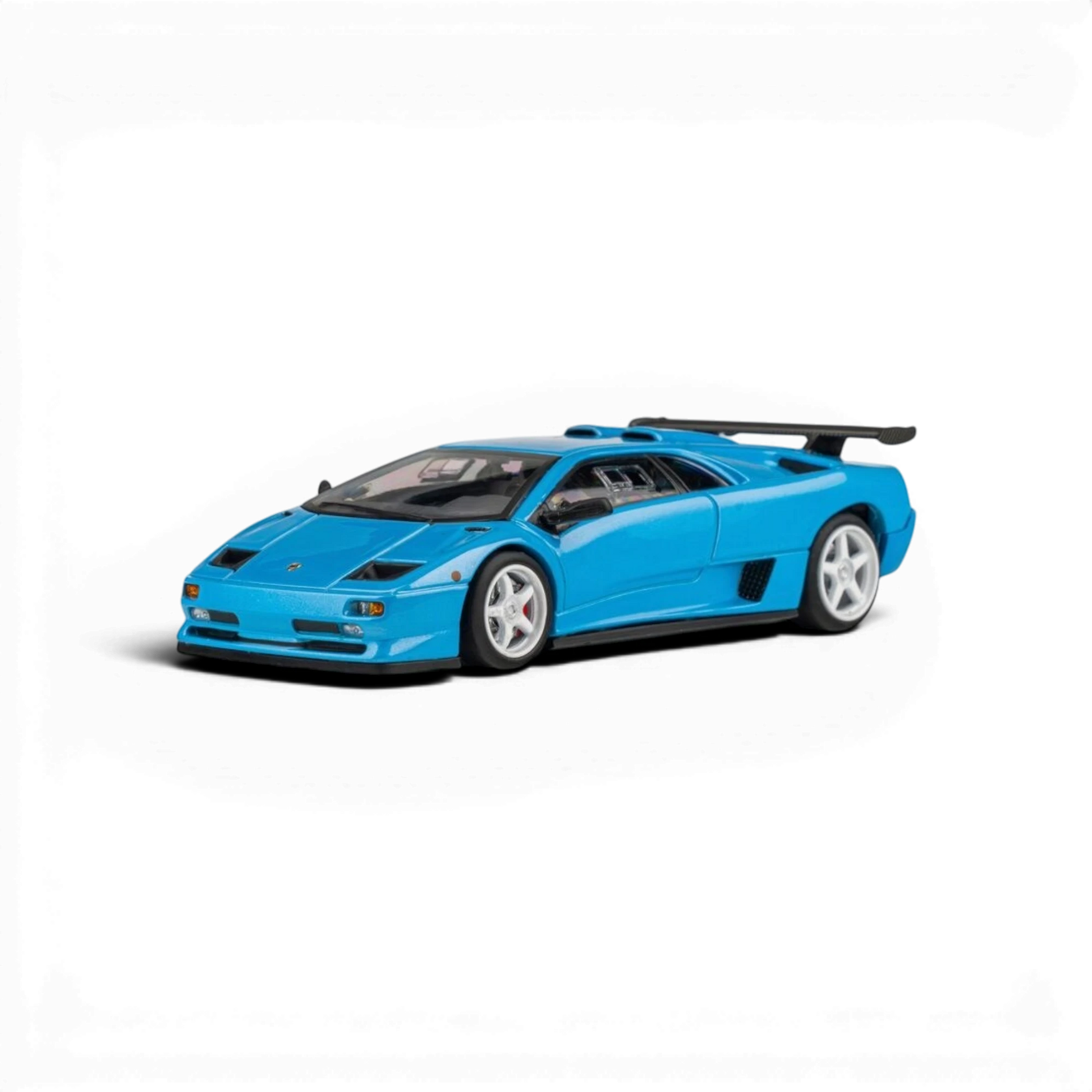 Lot57Supplies Diecast Shop MicroTurbo metallic blue Lamborghini Diablo SVR 1:64 scale diecast model car
