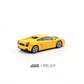 Lot57Supplies Diecast Shop NAMELESS 1:64 scale Lamborghini Gallardo diecast model car in Harris Yellow, rear view.