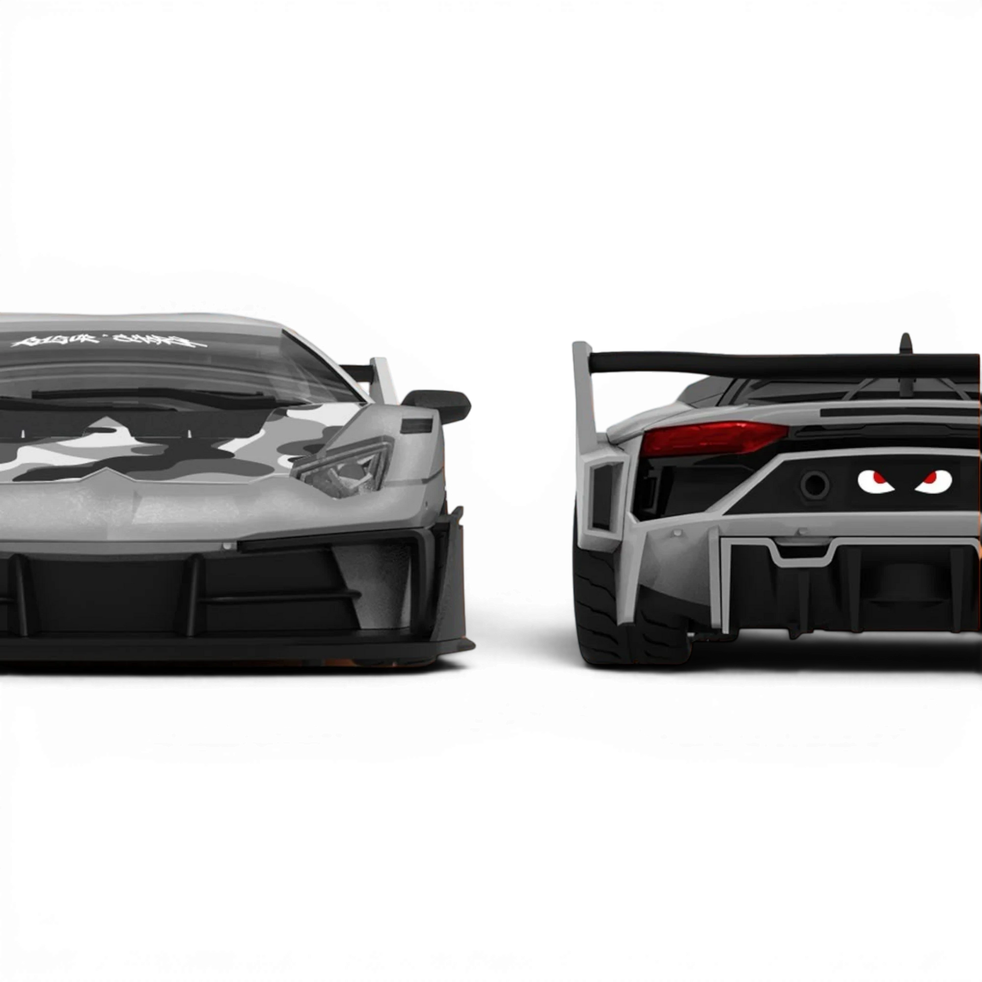 Lot57Supplies Diecast Shop SC Lamborghini GTEVO 1:64 scale diecast car with custom shark livery and aggressive styling.