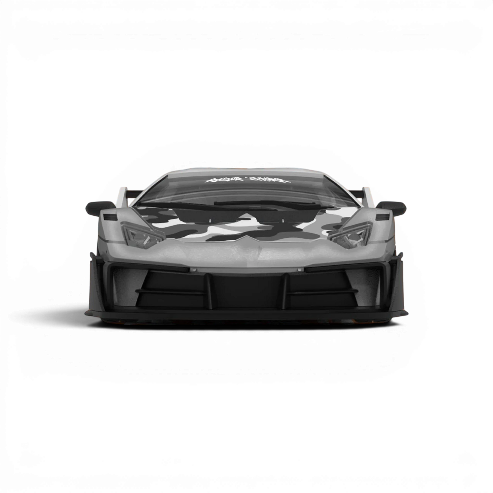 Lot57Supplies Diecast Shop SC Lamborghini GTEVO 1:64 scale diecast model car featuring a grey shark camo livery.