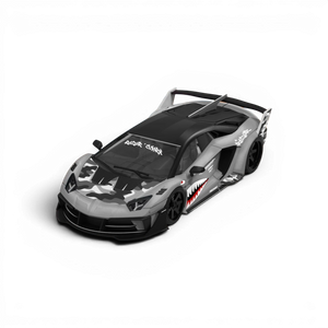 Lot57Supplies Diecast Shop SC Lamborghini GTEVO 1:64 scale diecast model car with grey shark camo livery