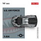 Lot57Supplies Diecast Shop 1:64 scale Lamborghini GTEVO diecast model in grey with US Air Force shark livery