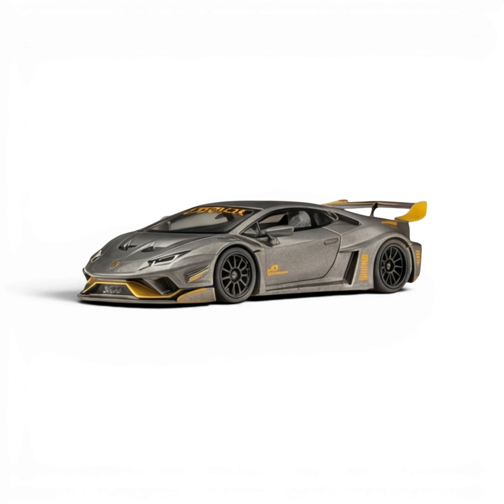 King Model LB-Works Lamborghini Huracan GT EVO diecast car in grey and gold from Lot57Supplies Diecast Shop