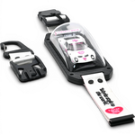 Lot57Supplies Diecast Shop INNO64 Liberty Walk Lamborghini Miura GT 1:64 diecast car in a carbon-fiber keychain strap