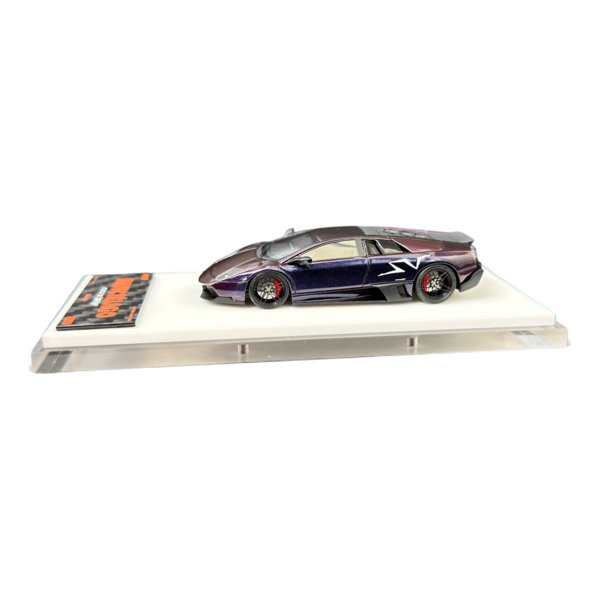 Lot57Supplies Diecast Shop WAM Lamborghini Murcielago LP670 1:64 scale resin model in blue purple chameleon paint.
