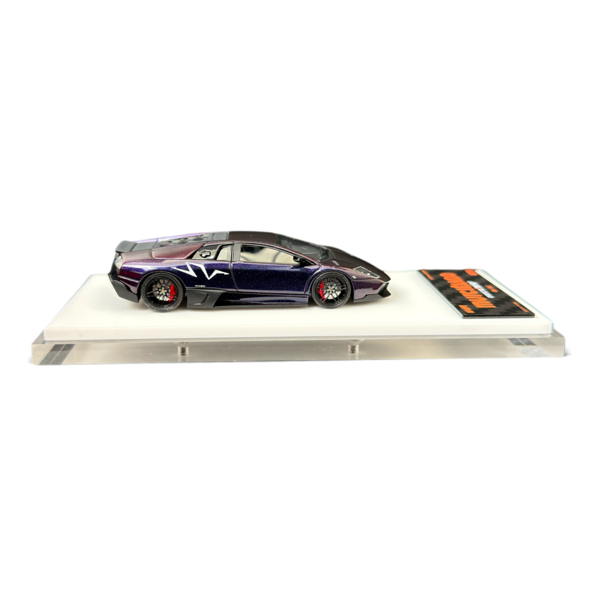 Lot57Supplies Diecast Shop WAM 1:64 scale resin Lamborghini Murcielago LP670 with blue purple chameleon paint finish.
