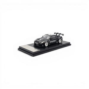 Lot57Supplies Diecast Shop 1:64 scale MC LB GTR 1.5 diecast model car in glossy black with white PLAYBOY livery.