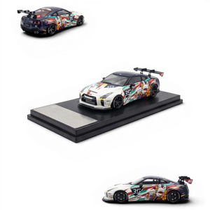 Lot57Supplies Diecast Shop 1:64 scale MC LB GTR 1.5 diecast car with white and black Kitsune mask anime livery