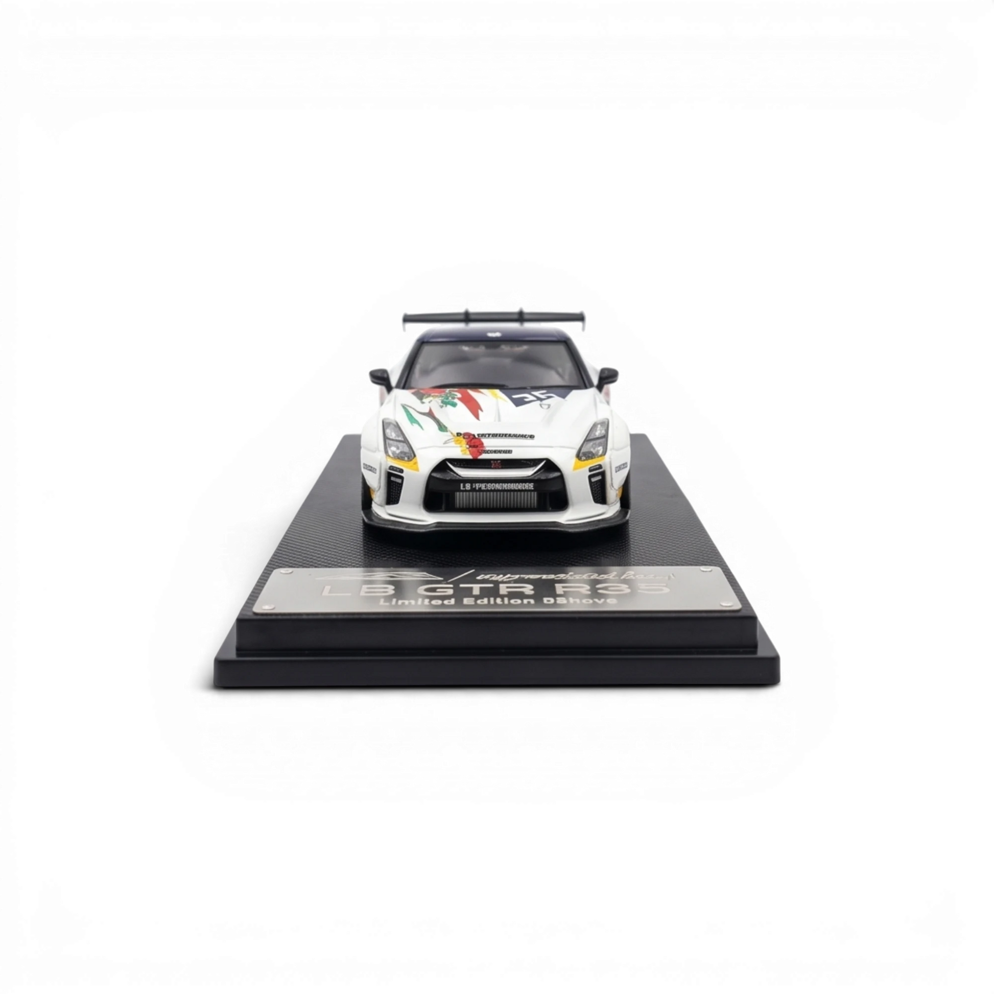 Lot57Supplies Diecast Shop 1:64 scale MC LB GTR 1.5 diecast model car with white Kitsune mask anime livery