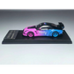 Lot57Supplies Diecast Shop 1:64 scale MC LB GTR 1.5 diecast car in a flash pink and blue gradient livery
