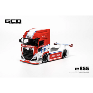 Lot57Supplies Diecast Shop 1:64 scale GCD LBWK x UD Trucks Quon diecast truck in red and white livery