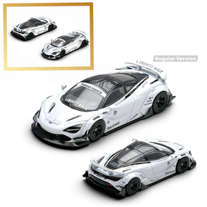Lot57Supplies Diecast Shop Inno64 Liberty Walk McLaren 720S 1:64 scale diecast model car in white with black accents.