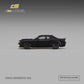 Lot57Supplies Diecast Shop CM Model 1:64 scale matte black Dodge Demon 170 diecast car in side profile view