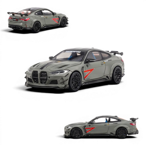 Lot57Supplies Diecast Shop King Model 1:64 scale diecast DarwinPRO BMW M4 in matte green with racing decals.