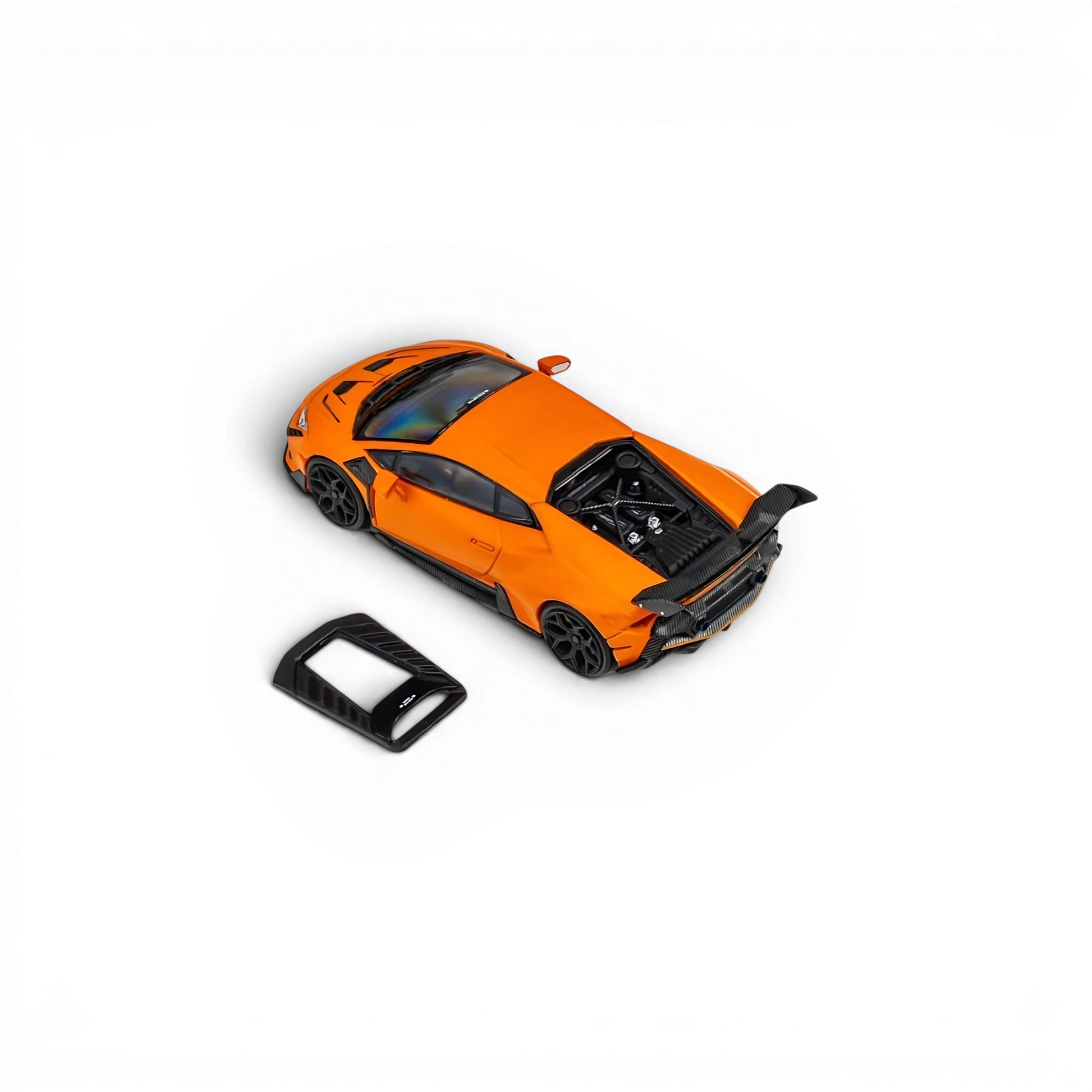 Lot57Supplies Diecast Shop KING MODEL DarwinPRO Huracan LILITH 1:64 scale diecast car in matte orange with black trim