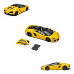 Lot57Supplies Diecast Shop CLASSIC GARAGE 1:64 scale May Yellow LP700 Roadster diecast model car with removable roof.
