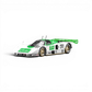 Lot57Supplies Diecast Shop MOTORHELIX 1:64 scale Mazda 787B diecast race car in white and green with number 201