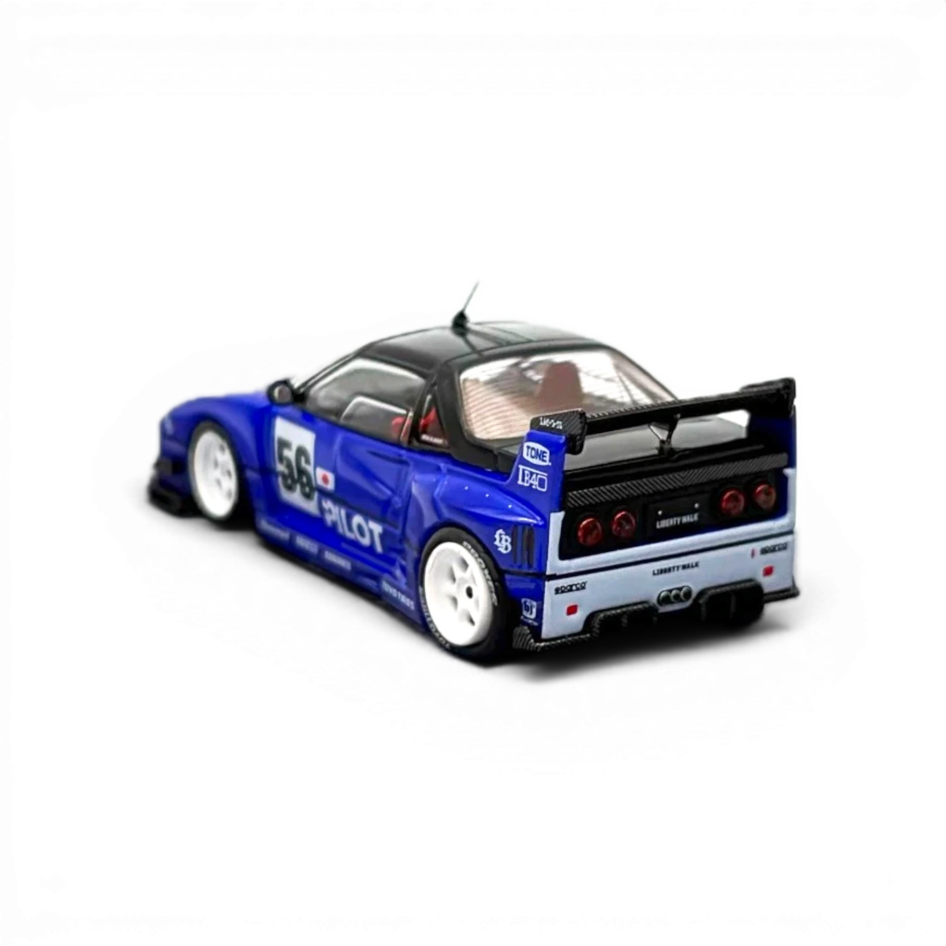 Lot57Supplies Diecast Shop INNO64 Mazda AZ-1 Liberty Walk LB40 Pilot 1:64 scale blue diecast model car rear view