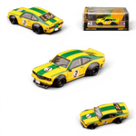Lot57Supplies Diecast Shop Inno64 Mazda RX-3 Savanna LBWK diecast model car in yellow and green with number 3 livery