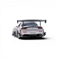 Lot57Supplies Diecast Shop Pearl White Mazda RX-7 FD 1:64 scale model with large carbon fiber wing and detailed exhaust.