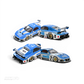 Lot57Supplies Diecast Shop Inno64 Mazda RX7 FD3S LB-Super Silhouette Meiji diecast model car in blue and white livery