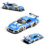 Lot57Supplies Diecast Shop INNO64 Mazda RX7 FD3S LB-Super Silhouette Meiji diecast model car in blue and white livery