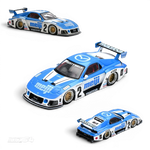 Lot57Supplies Diecast Shop 1:64 scale Inno64 Mazda RX7 FD3S LB-Super Silhouette Meiji diecast model car in blue and white