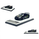 Lot57Supplies Diecast Shop 1:64 scale Monster Matte Black MC GTR R35 NISMO diecast model with removable hood.