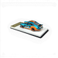 Lot57Supplies Diecast Shop MC RWB930 Whale Wing 1:64 scale model car in Gulf chrome blue and orange livery.