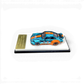 Lot57Supplies Diecast Shop MC RWB930 Whale Wing 1:64 scale model car in Gulf chrome blue and orange livery.