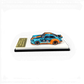 Lot57Supplies Diecast Shop MC RWB930 Whale Wing 1:64 scale model car in Gulf chrome blue and orange livery.
