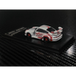 Lot57Supplies Diecast Shop 1:64 scale MC RWB993 diecast car in white with red bone dragon livery and high wing spoiler