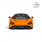 Lot57Supplies Diecast Shop CM Model McLaren 765LT 1:64 scale papaya orange alloy diecast car with carbon fiber accents.