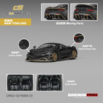 Lot57Supplies Diecast Shop CM Model McLaren DarwinPRO 720SE2 1:64 scale diecast car in matt black with carbon details.