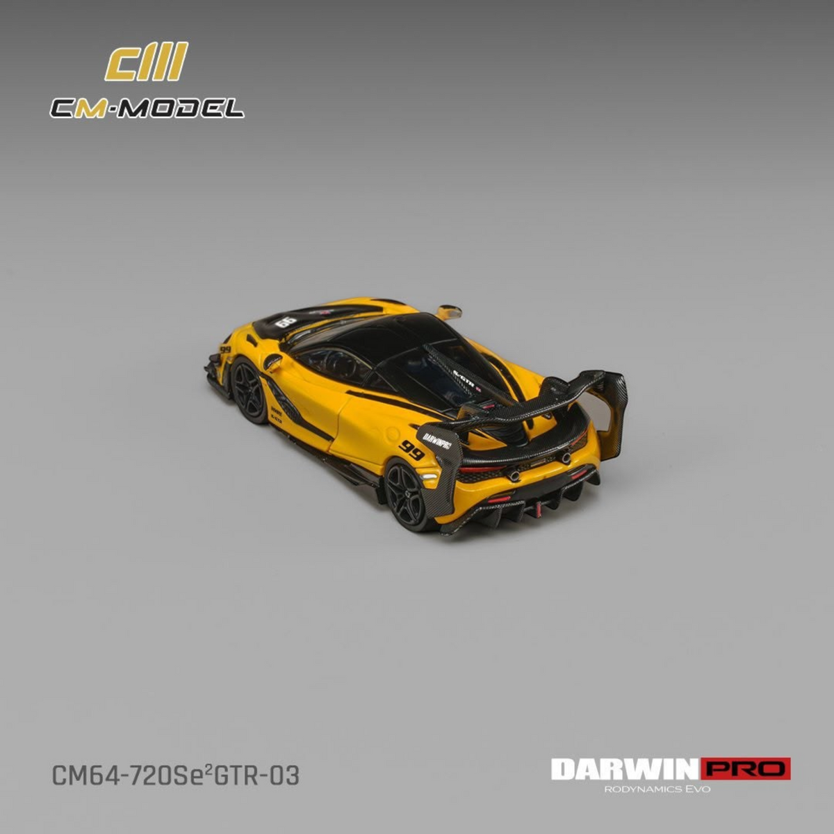 Lot57Supplies Diecast Shop CM Model McLaren DarwinPRO 720SE2 GTR in pearl yellow 1:64 scale diecast model car